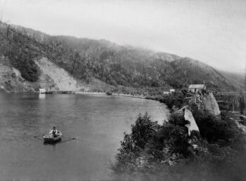 Wainuiomata Dam looking south-west - circa 1888 -