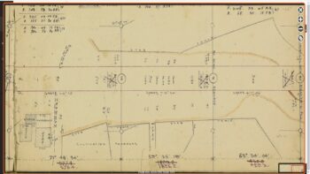 Surveyor map showing the Sinclair Tramway