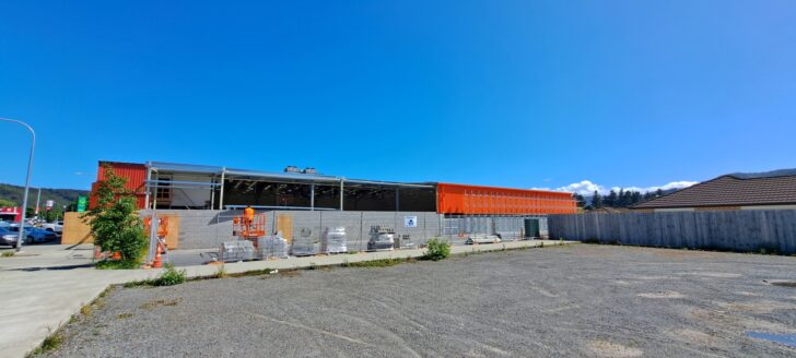 An under construction Mitre 10 in Wainuiomata - - 2024 - © wainuiomata.net