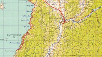 Solomons Track on Map - 1950 - © wainuiomata.net