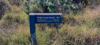 Wild Coast Track sign near Palliser Bay - 2025 - © wainuiomata.net