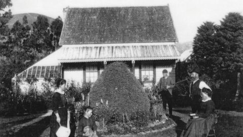 The McIlvride family & home - c1888 - Wainuiomata Historic Museum Society