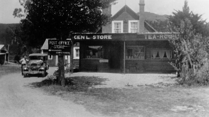 The McIlvride family & home / general store / post office / tea room - c1888 - Wainuiomata Historic Museum Society