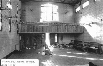 Inside St John's Church, Main Rd, WOA - 29 Sep 1984 - WHMS: B055