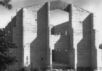 St John's Church, Main Rd, WOA - new Church being erected - laser copy donated by Iris Fraser - Jan 1983 - WHMS: B141