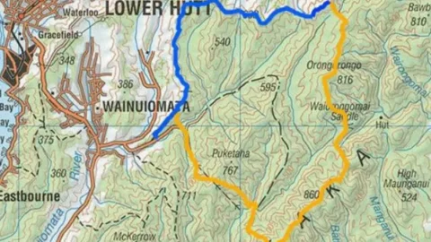 Map of fence in Wainuiomata