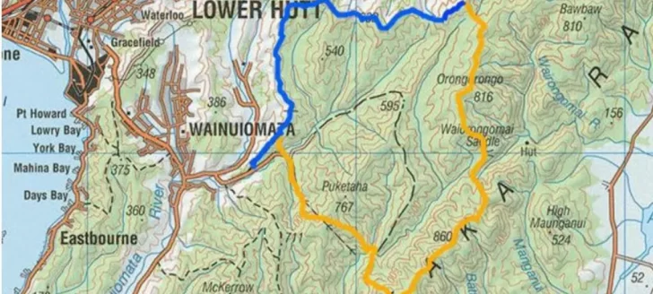 Map of fence in Wainuiomata