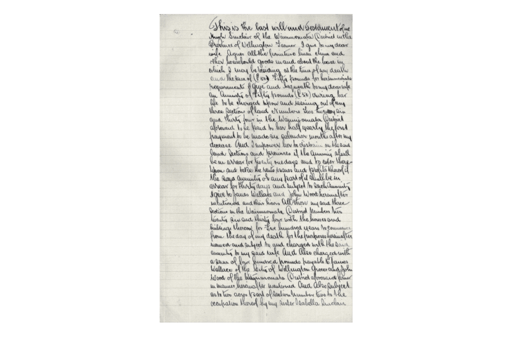 Hugh Sinclair Last Will and Testament - 1864