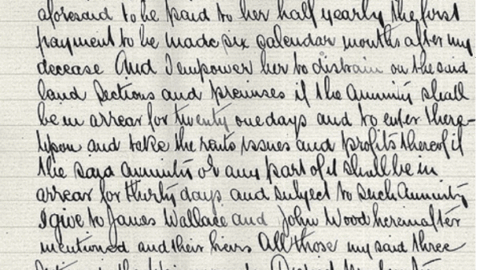 Hugh Sinclair Last Will and Testament - 1864