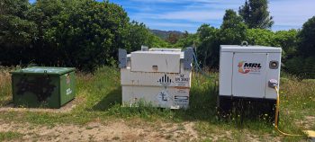 Generator for transmission station on Mount Crowther Track - 2026 - © wainuiomata.net