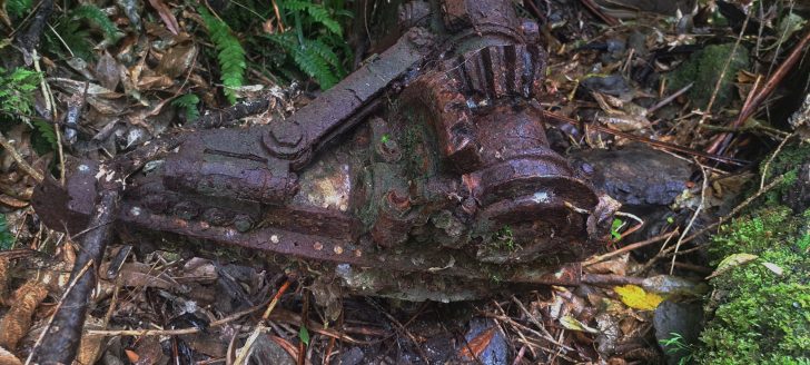 Kittyhawk landing gear near Skerretts Creek - 2026 - © wainuiomata.net