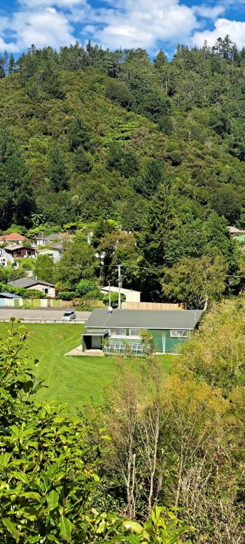nz7607 Wainuiomata AFC clubrooms as seen from Moores Valley Road - 2026 - © wainuiomata.net