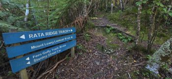 nz8186 Rātā Ridge Track signs - 2026 - © wainuiomata.net