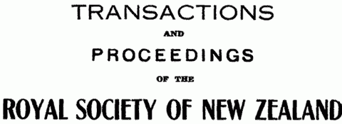 Transactions and Proceedings of the Royal Society of New Zealand,