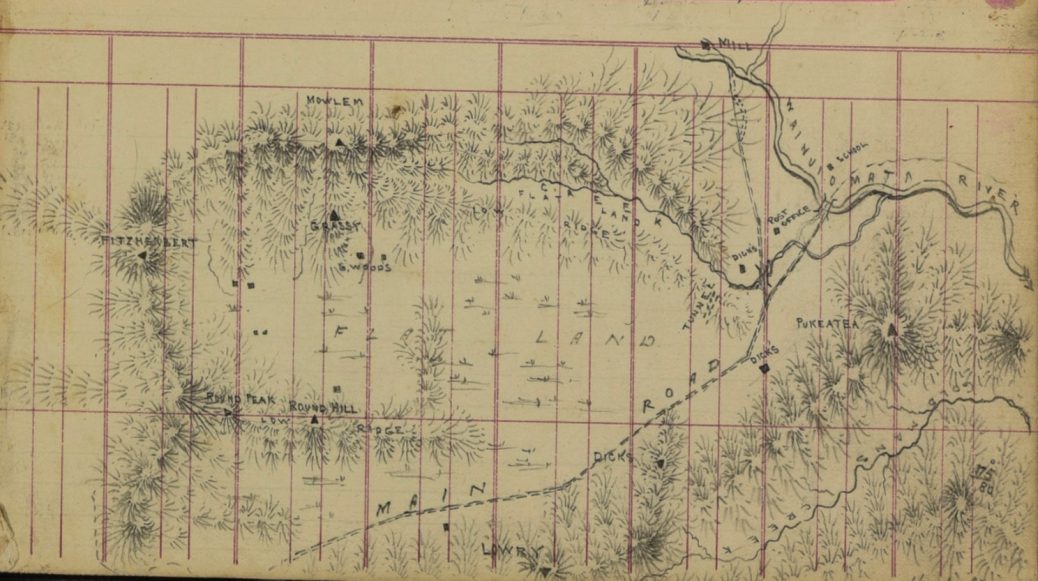Climie Map of Wainuiomata - c1880s - wainuiomata.net