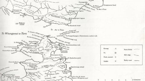Wellington and Wainuiomata Map in the 1840s